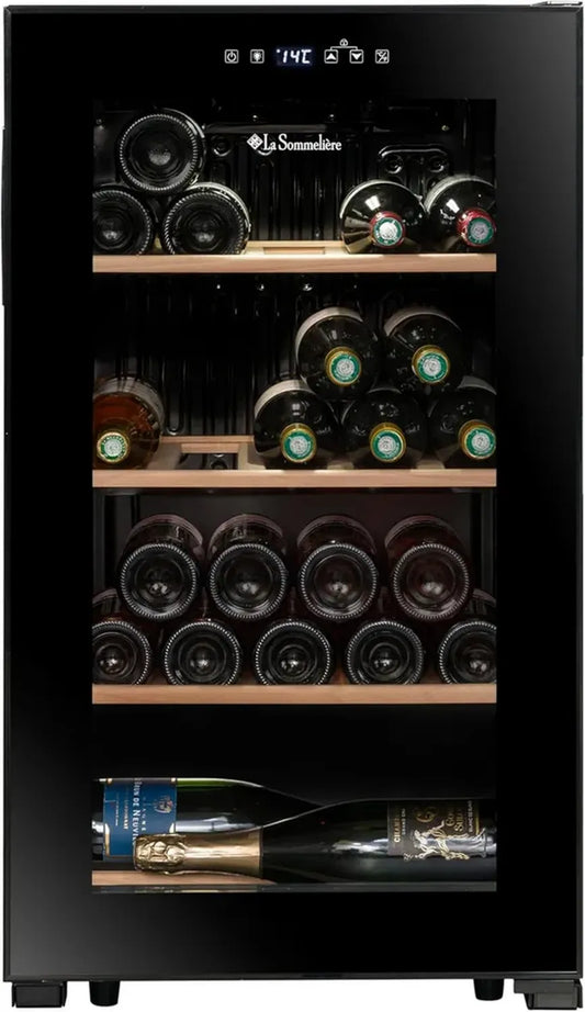 Cave à Vin LA SOMMELIERE LS36BLACK pour 36 Bouteilles