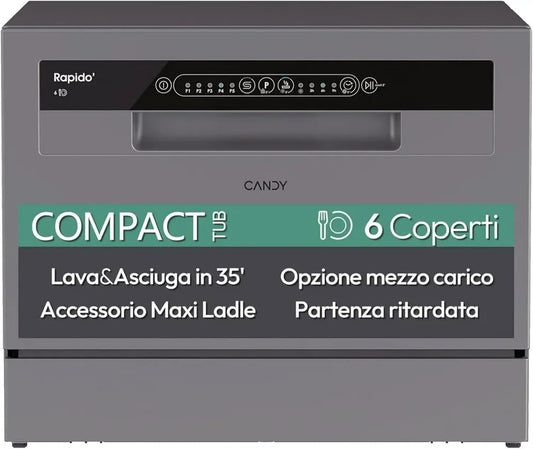 Lave-vaisselle Compact Candy CP 6E51LS – Design Moderne