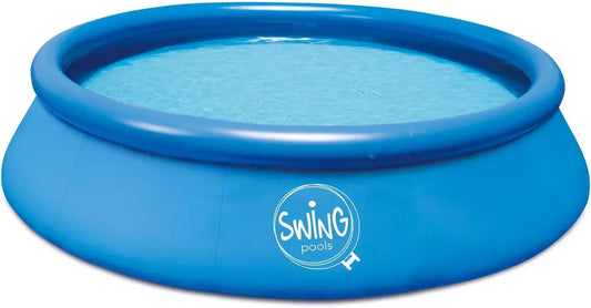 HAF® Piscine Autoportante Bleue 457x122 cm - Installation Rapide, Sans Pompe