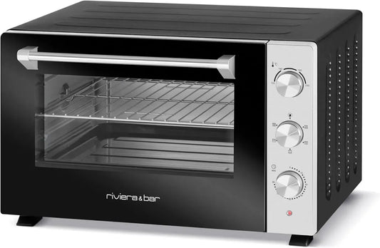 Four Compact Riviera & Bar 30L, 1500W - 5 Fonctions de Cuisson - Noir Mat