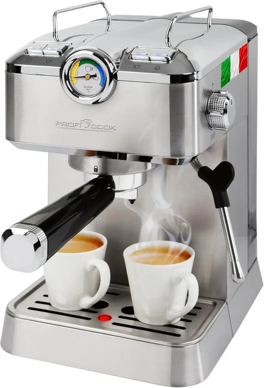 Cafetière Espresso Automatique ProfiCook 20 Bars, Compatible Capsules Nespresso, Modèle PC ES 1267