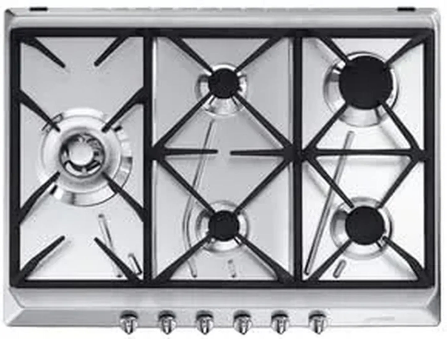Plaque de Cuisson à Gaz 70cm Inox - SMEG SRV575GH5