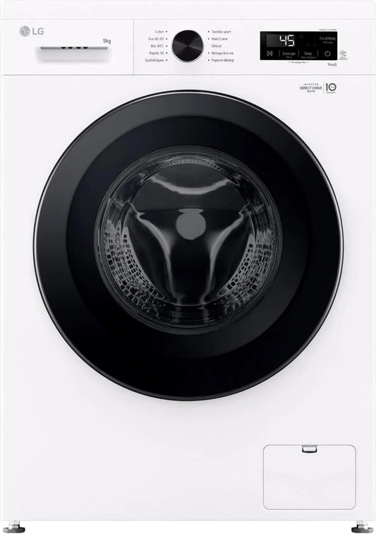 Machine à laver frontale LG 9kg, technologie avancée